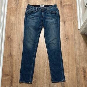 PAIGE | Jimmy Jimmy Medium Wash Stretch Denim Skinny Jeans, Tiger Lilly, Size 25